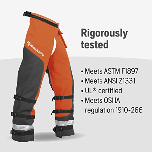 Husqvarna 587160704 Technical Apron Wrap Chap, 36 to 38-Inch Orange