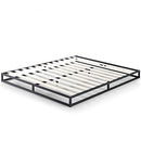 Zinus Joseph 15cm Single Bed Frame Base Mattress Foundation Support - Industrial Metal Steel, Black, (AU-MBBF-6S)