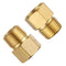 [2-Pack] APLWY 1/2" Female NPT x 1/2" Male NPT Brass Pipe Fitting Reducer Adapter (1/2"M x 1/2"F)