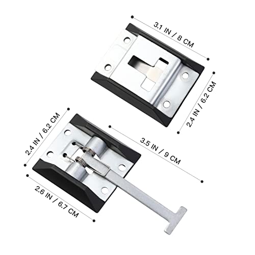 BESPORTBLE Door Stop with Holding Part Door Holder Caravan Trailer Lock Flap Holder T-Style Entrance Door Lock for Caravan Motorhome Caravan Accessories