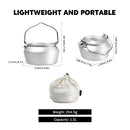 Fire Maple Niumbus 1.2L Camping Kettle Camp Tea Coffee Pot | 1.2L Aluminum Outdoor Hiking Water Boiler | Portable Teapot Lightweight with Foldable Handle for Bushcraft