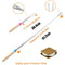 Marshmallow Roasting Sticks,32 inch Retractable Stainless Steel BBQ Kit Camping Campfire Grill Outdoor(Colorful Pack of 8 Sticks)