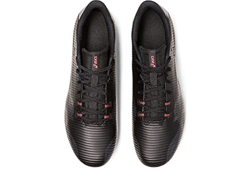ASICS Unisex Hypersprint 8 Track & Field Shoes, Black/Gunmetal, 9 Wide Women/7.5 Men