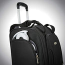 Samsonite Underseat Carry-on Spinner with USB Port, Jet Black, One Size, Underseat Carry-on Spinner with USB Port