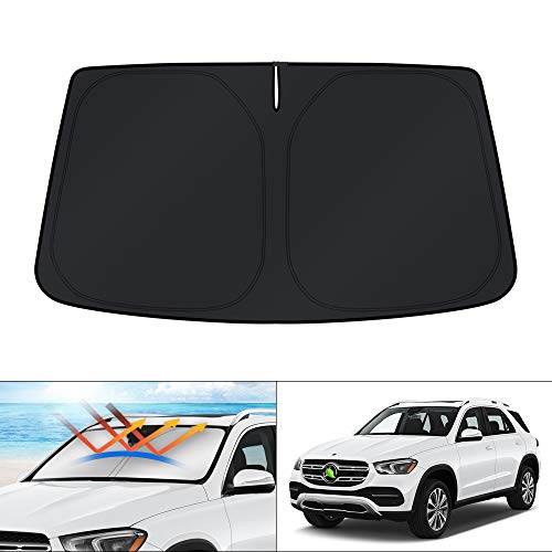 KUST Sunshade for 2020-2023 Mercedes GLE 350 450 Accessories Windshield Sun Shade Foldable Window Sun Visor Protector Blocks UV Rays Keep Your Car Cooler