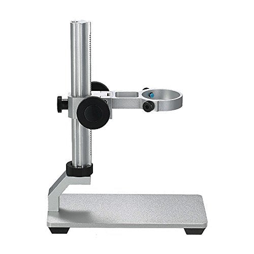 Jiusion Aluminium Alloy Universal Adjustable Professional Base Stand Holder Desktop Support Bracket for Max 3.5cm in Diameter USB Digital Microscope Endoscope Magnifier Loupe Camera (Aluminium Alloy)