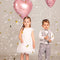 White Butterfly Confetti Poppers 4 Pack | White and Gold Confetti Cannon Party Poppers Confetti Shooters for Wedding Parties Events Birthday Celebrations | Bulk Large Paper Gun Launcher Tube Stick