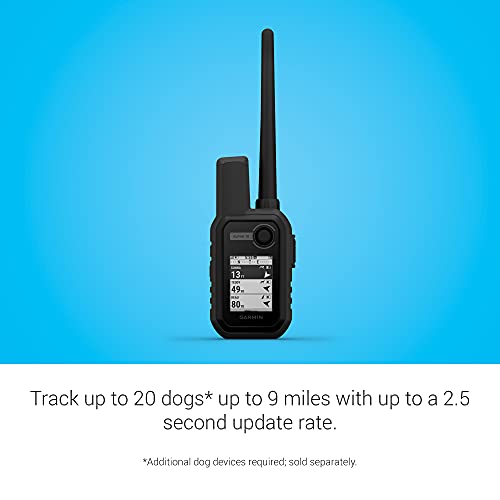 Garmin Alpha 10 Handheld, Compact Tracking and Training Handheld, Use On Its Own or with Smartphone/Garmin Dog Tracking Devices, Black