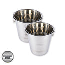 [2PCE] Home Master Stainless Steel Ice Bucket for Elegant Serving, Keep Your Drinks Chilled in Style