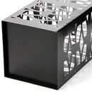 ZENFUN Metal Umbrella Holder, Umbrella Stand for Entryway, Square Umbrella Organiser, Umbrella Stand Freestanding for Home, Office, Hotel, Black, 15 x 15 x 40 cm