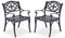 Homestyles 6654-80 Outdoor Chair Pair, Black