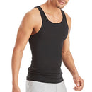 Hanes Men’s Ribbed Tank, Cotton Undershirt Tank, 6-Pack, Black/Grey Assorted - 6 Pack, Medium