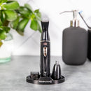 Remington Men's Precision Personal Groomer Kit, PG025AU, Showerproof Trimmer With 2 Attachments & Comb, For Grooming Beard, Stubble, Sideburns, Nose and Ears - Black
