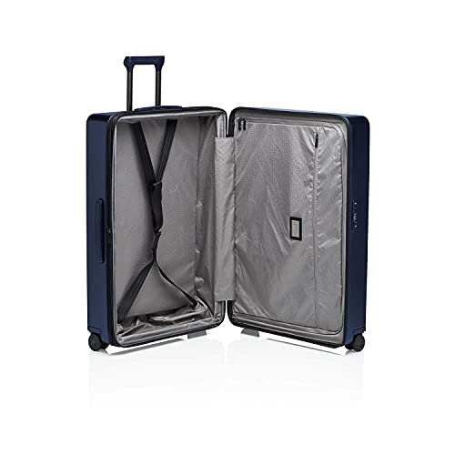 Bric's Porsche 27, 30, and 32 inch Expandable Spinner Luggage - Expandable Depth of 1.5" - Hardside Travel Suitcase - Roadster Collection, Dark Blue Matte, 32 inch Expandable