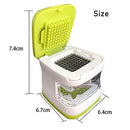 Chopper Garlic Press Box, Plastic ABS Garlic Cutter Mincer Rocker Ginger Mashing Box Crusher Kitchen Presser Squeezer