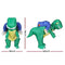 Inflatable Dinosaur Costume, 1.15M Height Lightweight Funny Costumes Ride on Dinosaurs Outfit for Adult Kids Gift, Suit Blow Up Party Dress Halloween Cosplay Green