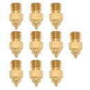 ECSiNG 10 X CR6-SE 3D Printer Brass Nozzle Compatible with CR-6 SE/Ender-3 Series/Ender-5 Series/Ender-6/ CR-10 Series/Ender 3 S1 Series 0.4mm 3D Printer Accessories