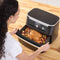 Ninja Foodi FlexDrawer Air Fryer, Dual Zone with Removable Divider, Large 10.4L Drawer, 7-in-1, Air-Fryer Uses No Oil, Air Fry, Roast, Bake, Max Crisp, Non-Stick Dishwasher Safe Parts, Black, AF500