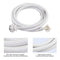 Alvinlite Water Inlet Hose Washing Machine Water Inlet Hose Washer Pipe Tube Connector White Color Long Length(3m)