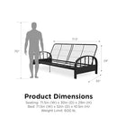 (black) - DHP Aiden Futon Frame, Black