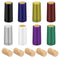 Glarks 190Pcs PVC Heat Shrink Capsules and Wine Corks Kit, 8 Colors Wine Shrink Wrap and 30Pcs Natural Wine Corks Wine Bottle Straight Stoppers for Wine Bottlers Ornament Making Crafts