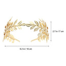 Kichvoe Greek Goddess Headpiece Crystal Rhinestone Headband Baroque Leaf Headpiece Goddess Headpiece for Women Greek Leaf for Women Birthday Laurel Leaf Headband Bride Leaf Branch Toddler