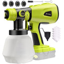 TAIRDA Cordless Paint Sprayer for Ryobi 18V Battery, Handheld HVLP Paint Sprayer with 1000ML Container, Electric Paint Sprayer for Painting Ceiling, Fence, Cabinets, Walls (NO Battery)