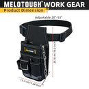 MELOTOUGH Small Tool Pouch, Pocket Tool Pouch Tool Belt Pouches with Belt Clip Utility Mini Tool Organizer Pouch for Electrician, Carpenter, Construction, Technician