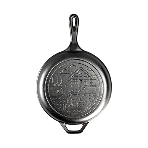 Lodge 3.2 Quart Cast Iron Cabin Combo Cooker, Black