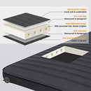 KingCamp Luxury 3D Double Self Inflating Camping Sleeping Pad Foam Air Mattress R Value: 9.5, Portable 3 Inch Large Thick Self Inflatable Mattress for 2 Two Person, Couple, Queen Size, Black