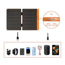 20W Small USB Solar Panel Charger 5V USB-A USB-C Foldable Portable Lightweight ETFE Power Emergency Panel IP67 Waterproof Hiking Camping Backpacking for Phones Tablets Power Bank