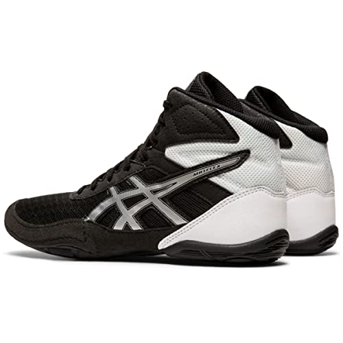 ASICS Kid's Matflex 6 GS Wrestling Shoes, 2.5M, Black/Silver