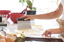 KitchenAid Stainless Steel All-Purpose Scraper, Dishwasher Safe Dough Cutter and Scraper – Black