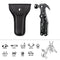 RAXCO Multitool Hammer Claw Hammer Multi-Tool with Screwdrivers, Multitool Pocket Pincers,Gifts for Men(Black)