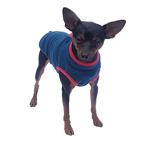 S Size Fuchsia Outdoor Pet Dog Puppy Winter Warm Fleece Jumper Vest Coat Jacket Apparel Clothes