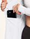 TSLA Women's UV Protection Outdoor Shirt, Lightweight Long Sleeve Workout Shirts Top, Full Zip Shirt with Pockets FSZ22-WHT Large
