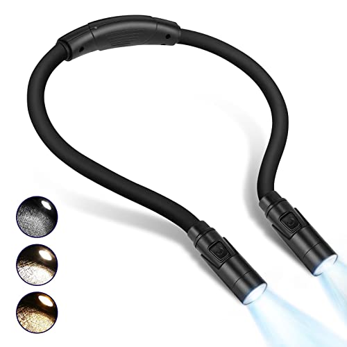 LUXJET Flexible LED Book Lamps, Rechargeable Reading Lamp, Also for Children's Lighting, Jogging, Hiking, Camping, Picnic