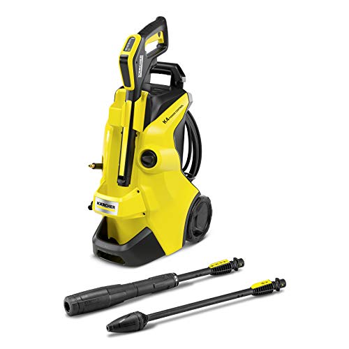 Kärcher K 4 Power Control Pressure Washer, Pressure: max 130 bar, Flow Rate: 420 l/h, Area Coverage: 30 m²/h, Water Filter, Weight: 11.5 kg, High-Pressure Hose and Gun, Dirt Blaster, Spray Lance