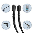 DERASL High Pressure Washer Hose, 25FT, 3300PSI, M22-14mm Female Thread on Both Sides, Torsion Resistant, Replaces Most Brands of Power Washer Hose
