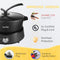Food Party Hot Pot Electric Separable Shabu Shabu Pot with Divider Hotpot Pot Electric Cooker Dual Sided 220V 1350W Non-Stick 4L Fondue Pot for 2-6 People