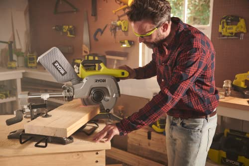Ryobi R18MS216-0 One Plus Cordless Mitre Saw, 18 V, Hyper Green