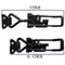 4Pack Heavy Duty Toggle Clamp Latch, 4003 Style 1320lbs Capacity Pull Latch Clamps Black Adjustable Quick Release Hasp Clamps for Smoker Cabinet Boxes Case Trunk Jig, Metal Toggle Latch Catch Set