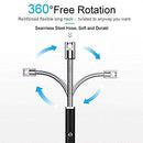 Rechargeable Electric Lighter, Kmest Upgraded Candle Lighter, Windproof Safety Switch, 360ｰ Flexible Long Neck USB Plasma Lighter for Household Camping Cooking BBQ Fireworks Flame (Silver)