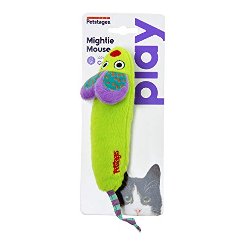 Petstages Catnip Mouse Fetch and Bat Toy for Cats Catnip Toys