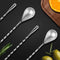 Zulay Premium 12 Inch Stainless Steel Cocktail Spoon, Long Attractive Spiral Design Perfect for Mixing and Layering Drinks, Bar Spoon & Cocktail Mixing Spoon for Cocktail Shakers, Tall Cups & Pitchers