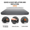 KingCamp Luxury 3D Double Self Inflating Camping Sleeping Pad Foam Air Mattress R Value: 9.5, Portable 3 Inch Large Thick Self Inflatable Mattress for 2 Two Person, Couple, Queen Size, Black