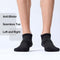 FITRELL 6 Pack Men's Ankle Running Socks Low Cut Cushioned Athletic Sports Socks 7-9/9-12/12-15, Black+grey, 12-15