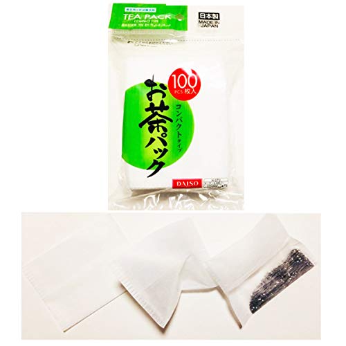 Daiso Japan Disposable Filter Bags for Loose Tea Leaves Pack of 3 x 100