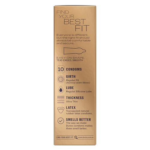 Durex Invisible Regular Fit Condoms Pack of 10