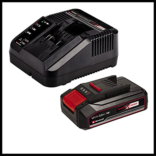 Einhell Power X-Change 18V, 44Nm Cordless Combi Drill | 3-in-1 Brushless Drill, Impact Drill and Screwdriver | TE-CD 18/2 Li-i +22 pc Kit With 2.5Ah Battery, Fast Charger And Storage Case